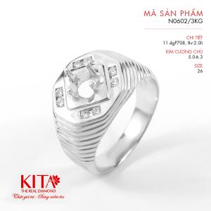 Vỏ Nhẫn Kim Cương Vàng Trắng