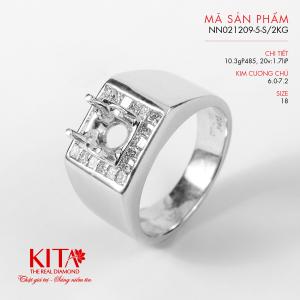 Vỏ Nhẫn Kim Cương Vàng Trắng