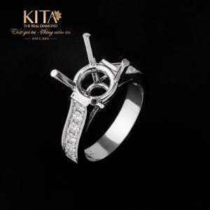 Vỏ Nhẫn Kim Cương Vàng Trắng