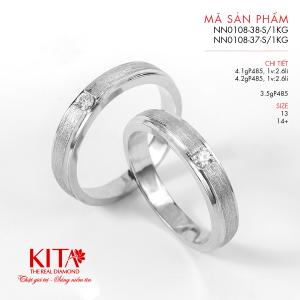 Vỏ Nhẫn Kim Cương Vàng Trắng